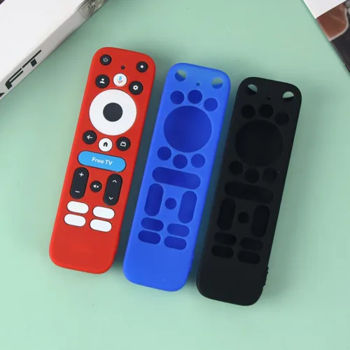 Vista 4 de Funda de protección de silicona para Google TV Box 4K Pro 2025, color azul brillante