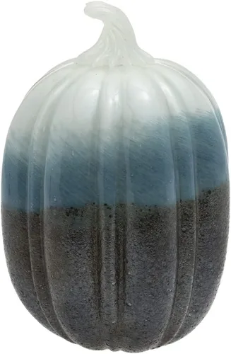 Vista 5 de Boston International Calabaza de cristal para otoño, cosecha, Acción de Gracias, decoración de mesa de vidrio soplado a mano, pequeño, remolino