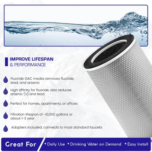 Vista 5 de Sistema de filtro de agua para encimera de flúor