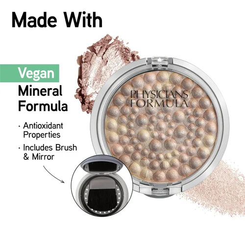 Vista 4 de Polvo Physicians Formula Mineral Glow Pearls Powder Palette, 28 oz., bronce/perlado (Bronze Pearl)