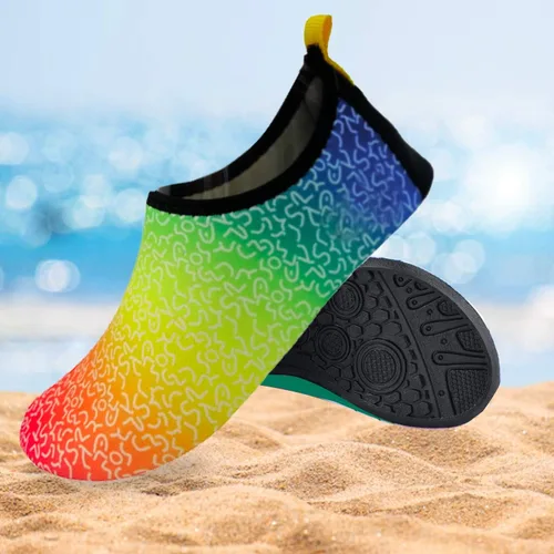 Vista 2 de Calcetines acuáticos flexibles para mujer, zapatos de natación, zapatos de verano al aire libre para deportes acuáticos, piscina, mar, actividades
