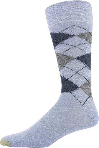 Vista 3 de GOLDTOE Men's Campbell Argyle Crew Dress Socks, 6-Pairs