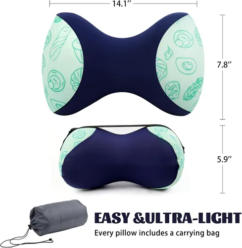 Vista 2 de rytopt Almohada de rodilla para dormir de lado, almohada de campamento, almohada de piernas, pequeña almohada de espuma viscoelástica de viaje
