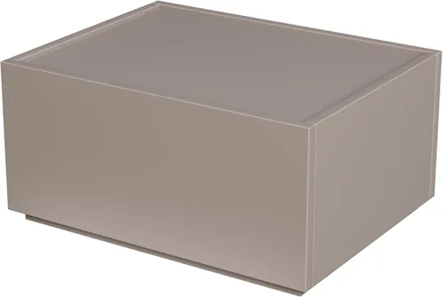 Vista 3 de Mesita de noche moderna con cajones de almacenamiento apilables, juego de muebles modulares para dormitorio - armario de almacenamiento, mesita