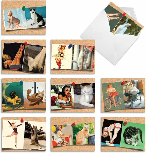 Vista 9 de The Best Card Company - 10 tarjetas de felicitación divertidas en blanco para mujer (4 x 5.12 pulgadas) - Surtido en caja para todas las ocasiones
