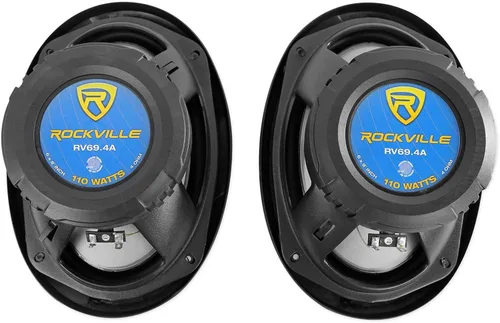 Vista 7 de Rockville Paquete de audio para automóvil: (4) RV69.4A 6 x 9 pulgadas, 1000 W, 4 vías con clasificación CEA, altavoces para automóvil, RS6X9-4 de 4