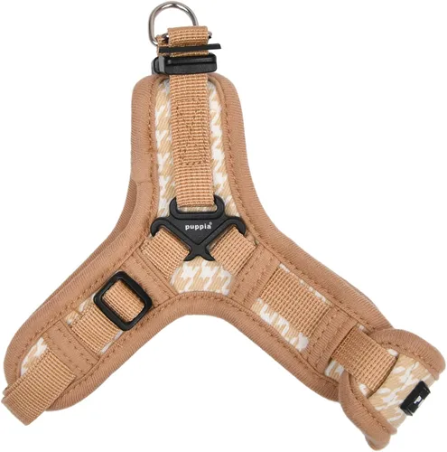 Vista 2 de Puppia Arnés para perro tipo X de primavera y verano, beige_egon, talla S
