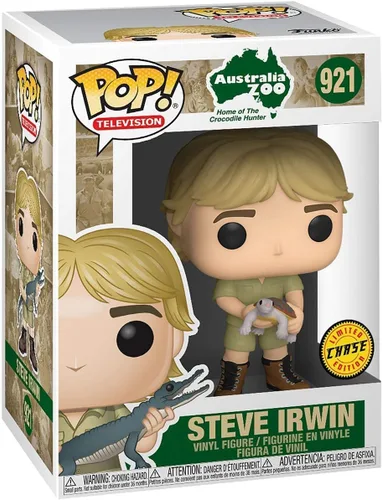 Vista 3 de POP Crocodile Hunter - Figura de vinilo Chase Funko de edición limitada de Steve Irwin con tortuga (incluye funda protectora de caja compatible)