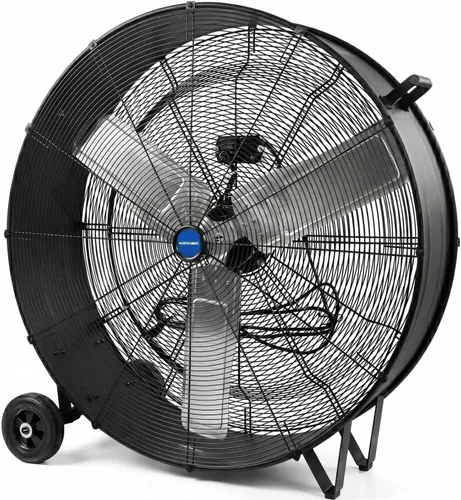 Vista 9 de NORTHSKY Ventilador de tambor industrial de alta velocidad de 13000CFM, ventilador de granero de piso de barril resistente, 2 velocidades, motor