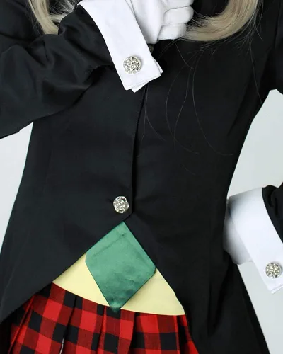 Vista 2 de miccostumes Disfraz de anime para mujer con corbata y guantes