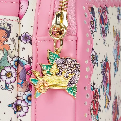Vista 5 de Loungefly Disney Princess Tattoo AOP Mini Backpack
