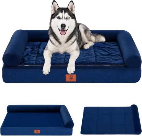 Vista 17 de GTPLAYER Dog Bed, Egg-Crate Foam Pressure Relief with Waterproof Washable Pet Bed 23.6" with 2-in-1 Cooling/Warming Pad, Non-Slip Bottom, Detachable