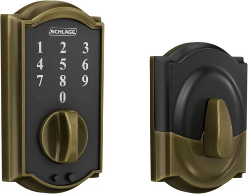 Vista 16 de Cerradura de seguridad táctil Schlage Camelot, BE375 CAM 716 Bronce Envejecido