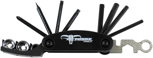 Vista 2 de Pit Posse PP2828H Herramienta plegable Sae para motocicleta, compatible con Harley Davidson 12 en 1 Multi Army Tool