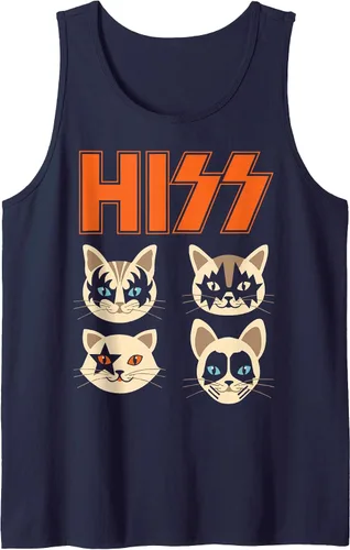 Vista 10 de Camiseta sin mangas Hiss Funny Cats Kittens Rock Rockin Negro