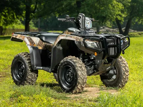 Vista 2 de SuperATV Kit de esnórquel Ranger compatible con Honda Rancher 420 / Foreman 520 Rubicon 2020+ Resistente y elevador eleva la entrada de aire de tu