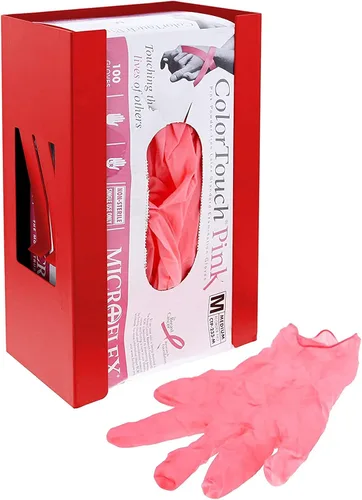 Vista 3 de EMENTOL Soporte magnético para dispensador de guantes/pañuelos, soporte de pared para dispensador de guantes rojos, montaje en caja de herramientas