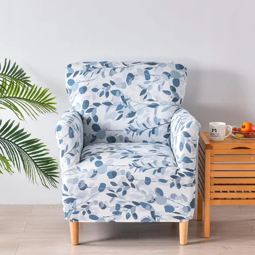Vista 50 de LiveGo - Funda elástica para sillón de mediados de siglo moderno de 1 pieza, fundas de acento de jacquard para silla con brazos, fundas impermeables