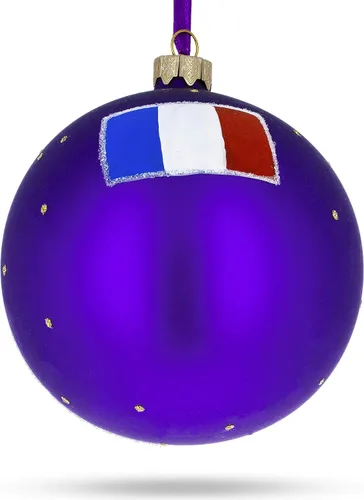 Vista 2 de Torre Eiffel, París, Francia, Bola de Cristal Adorno de Navidad 4 Pulgadas