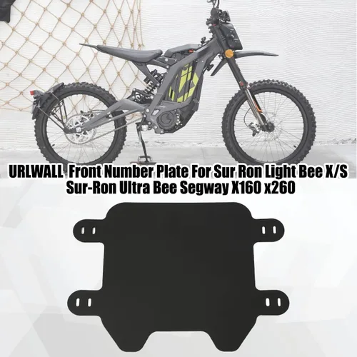 Vista 2 de Placa de matrícula frontal para Sur Ron Light Bee X/S/Ultra Bee Segway X160 X260 Talaria/E-Ride Pro SR S SS 2.0 3.0/Rawrr Mantis/Ebox Dragster ETM