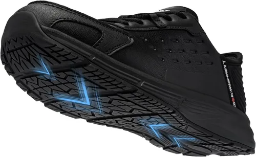Vista 2 de LARNMERN Zapatos antideslizantes para mujer, para el servicio de alimentos, zapatos de trabajo, sin resbalones, para cocina, chef, ligeros, tenis