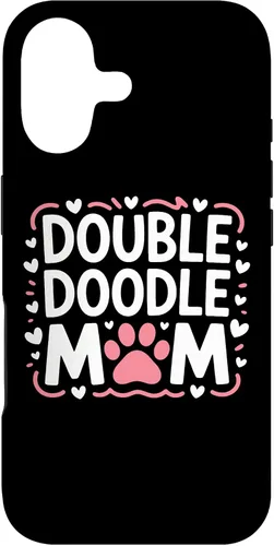 Vista 32 de Double Doodle Mom Doodle Dog Parent Family Canine Enthusiast Case for iPhone 16