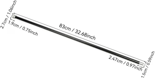 Vista 2 de sumrica Varita de aluminio para bailar de mago mágico Trucos de magia en varita de aire, truco flotante equilibrado de levitación de bastón, truco