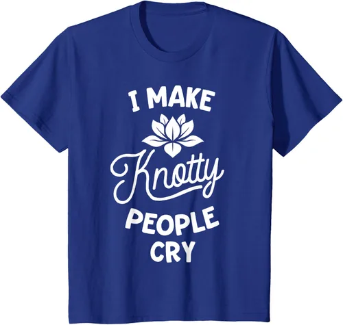 Vista 56 de Camiseta divertida de terapia de masaje I Make Knotty People Cry, Negro, S