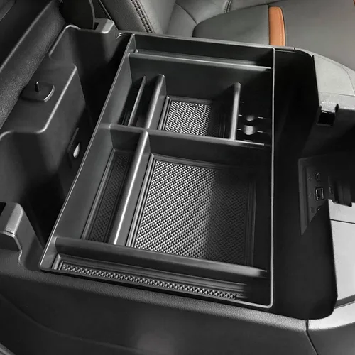 Vista 4 de PIMCAR Organizador de consola central para Chevy Silverado 1500/GMC Sierra 1500 2019-2022 y Silverado/Sierra 2500HD/3500HD 2020-2023 Solo asientos