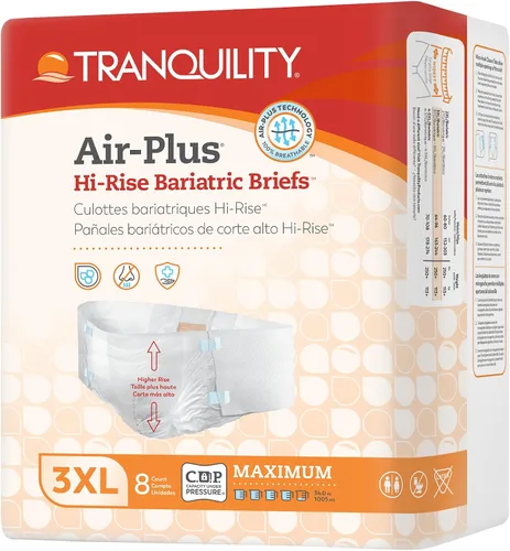 Vista 12 de Tranquility Bariatric - Pañales para adultos desechables 3XL con núcleo Mat de durazno para piel seca, control de olores y máxima comodidad