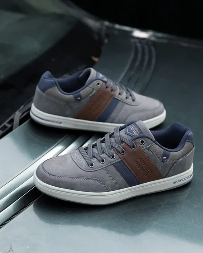 Vista 8 de ASTERO - Zapatos casuales para hombre vestido de moda antideslizante y bajo de piel sintética zapatos para caminar M