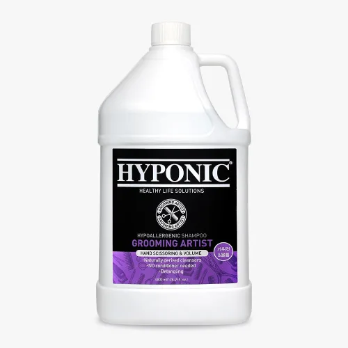 Vista 6 de HYPONIC Grooming Artist Shampoo - Champú hipoalergénico para mascotas para peluqueros (corte de pinza e hidratante (1 galón)