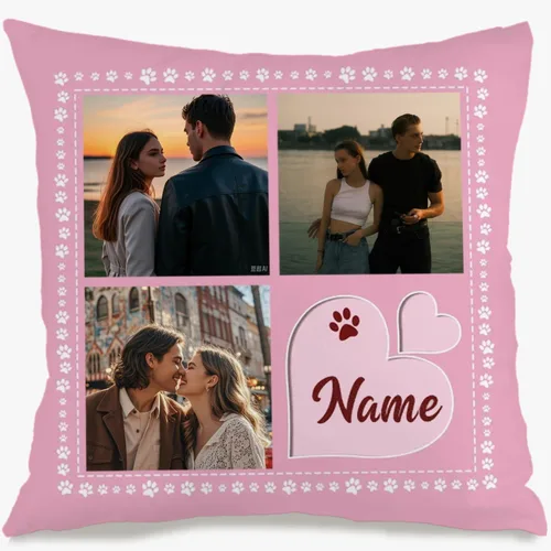 Vista 12 de Personalized Birthday Photo Pillow Case Using one Central Picture with Custom Text Creating a Festive Cushion That Also Holds Gift Meaning