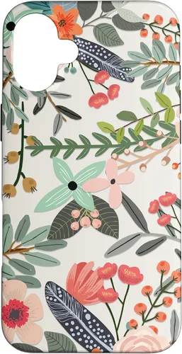 Vista 23 de Cute Colorful Garden Botanical Floral Pattern Case for iPhone 17