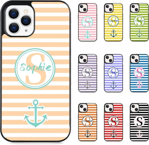 Vista 27 de Fundas personalizadas con inicial y nombre personalizado para Samsung Negro