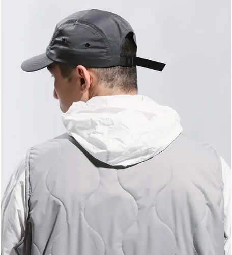 Vista 4 de CLAPE Gorra UPF50 de 5 paneles de ala curvada gorra de secado rápido para deportes al aire libre talla única