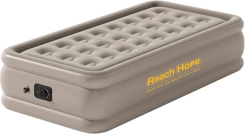 Vista 11 de Colchón de Aire Twin con Bomba Integrada, Cama de Aire Inflable de 18" de Altura Plegable, Colchón Autohinchable Cómodo Cama Individual para Casa