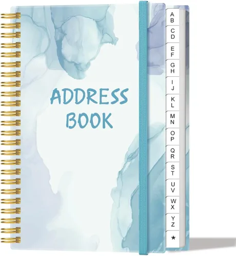 Vista 22 de Libreta de direcciones con pestañas alfabéticas - Teléfono A5 y libreta de direcciones con contactos de direcciones, fecha especial, teléfono