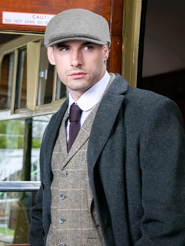 Vista 5 de KUTTOR 6 Piezas Hombres Newsboy Gorras Gatsby Cabbie Conducción Caza Gorra Newsboy Gorra Plana Sombreros Irlandeses