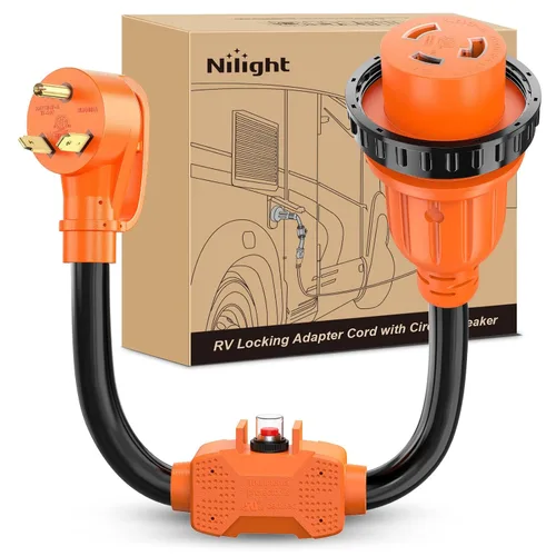 Vista 30 de Nilight Cable adaptador de secadora de 30 amperios a 30 amperios calibre 10 10-30P a 14-30R con cable de tierra