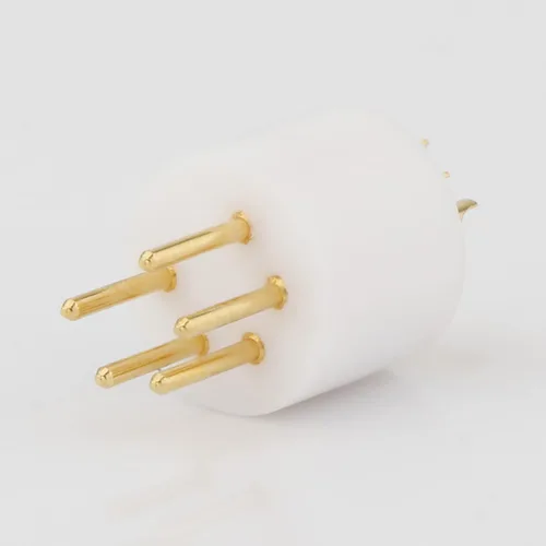 Vista 4 de Tocadiscos Tonearm 5 Pin macho DIN Conector de cobre puro macho DIN chapado en oro para REGA Linn ROKSAN macho 5 Pin conector