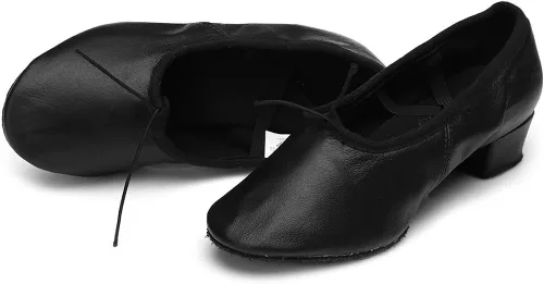 Vista 5 de HIPPOSEUS Zapatos de baile latino de tacón bajo Salón de baile latino Zapatos de práctica modelo U101