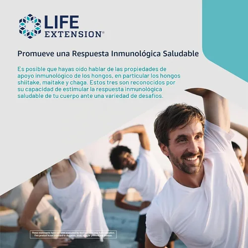 Vista 7 de Life Extension Inmune de hongos con beta glucanos
