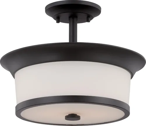 Vista 4 de NUVO 60/5457 Mini colgante de una luz, Pwt, Nckl, B/S, Slvr