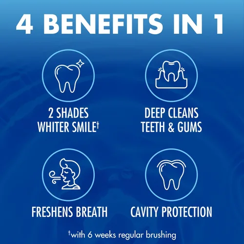 Vista 12 de ARM & HAMMER Advance White Pasta de dientes, Pasta de dientes blanqueadora de bicarbonato de sodio con Tecnología de Defensa contra Manchas y Flúor