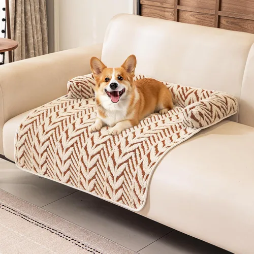Vista 9 de Alfombrillas calmantes para cama para perros con soporte para el cuello y Negro