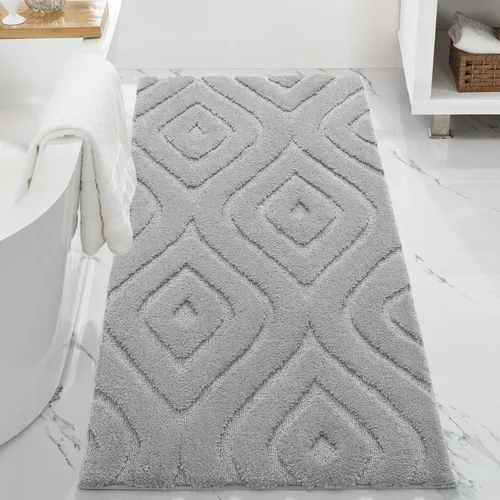 Vista 8 de DEXDE Alfombras de Baño Corredor 24x47 pulgadas Alfombra de Baño Larga Antideslizante Suave Lavable Alfombras de Baño Grandes para Baño Dormitorio