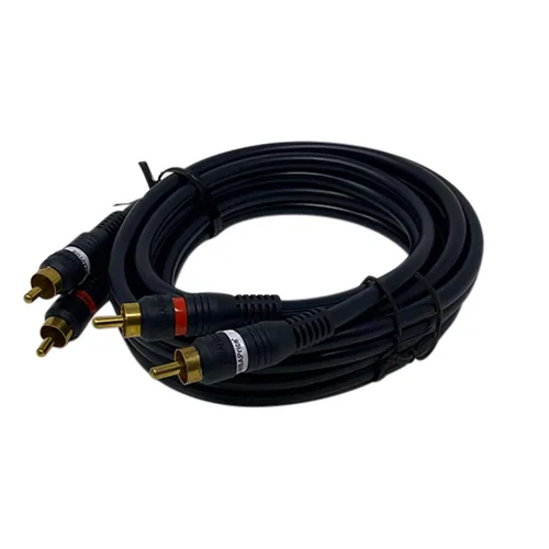 Vista 9 de iMBAPrice® Cable de audio de cine en casa 2RCA macho a 2RCA macho de 3 pies (3 pies, negro) Conectores dorados, Para amplificador, Sistema estéreo