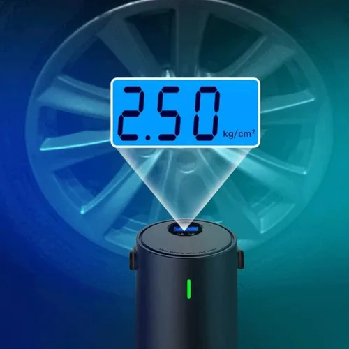 Vista 5 de Compresor de aire portátil, mini inflador, bomba eléctrica, DC 12 V, bomba de aire portátil de energía eléctrica de mano para neumáticos