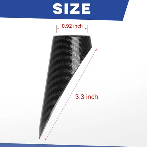 Vista 5 de Funda de Montaje de Antena AM FM Compatible con 2011 2012 2013 2014 2015 2016 2017 2018 Dodge RAM 1500 2500 3500 Accesorios Color Fibra de Carbono